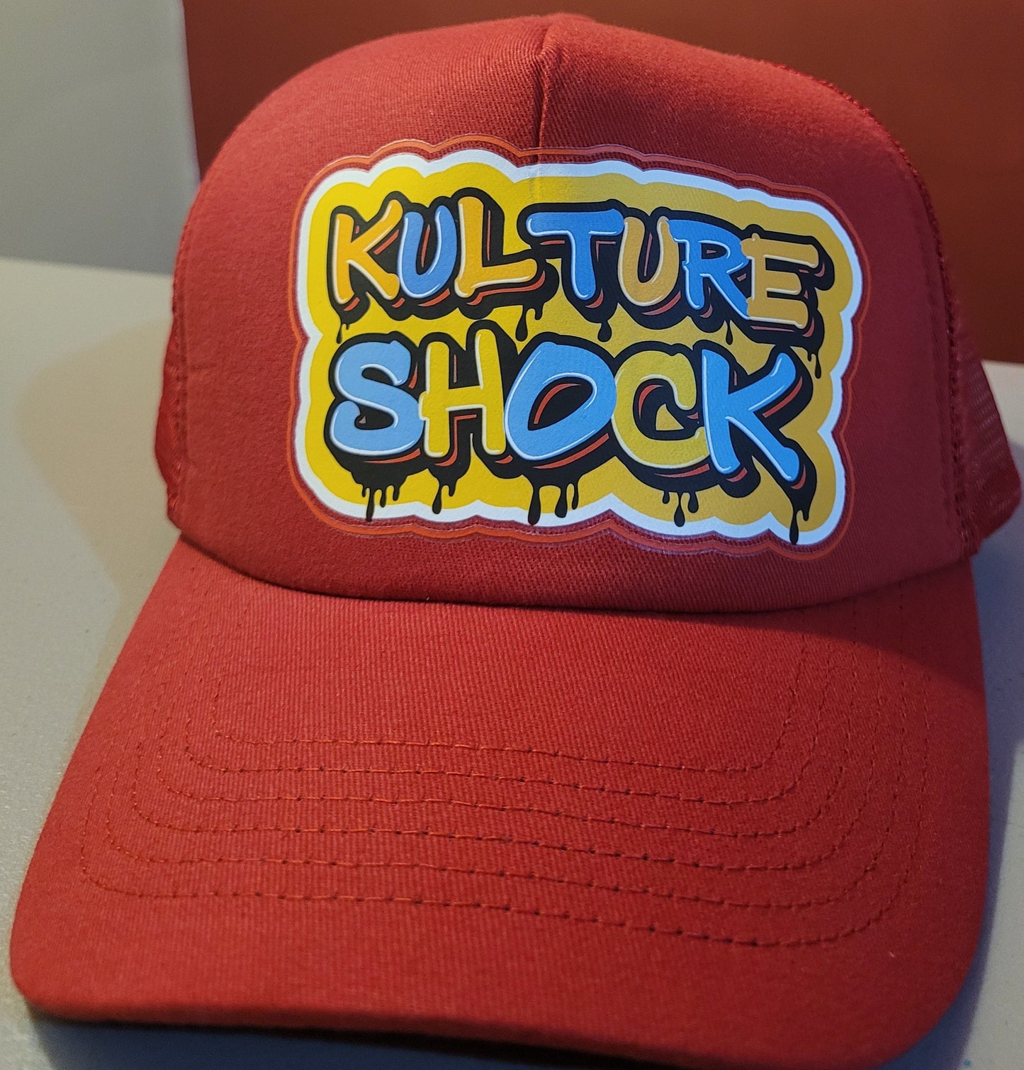 KultureShock Signature Trucker Hat- Red