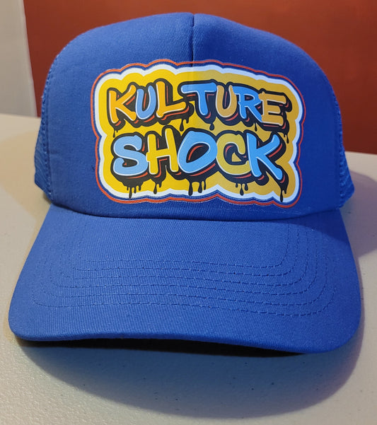 KultureShock Signature Trucker Hat- Blue