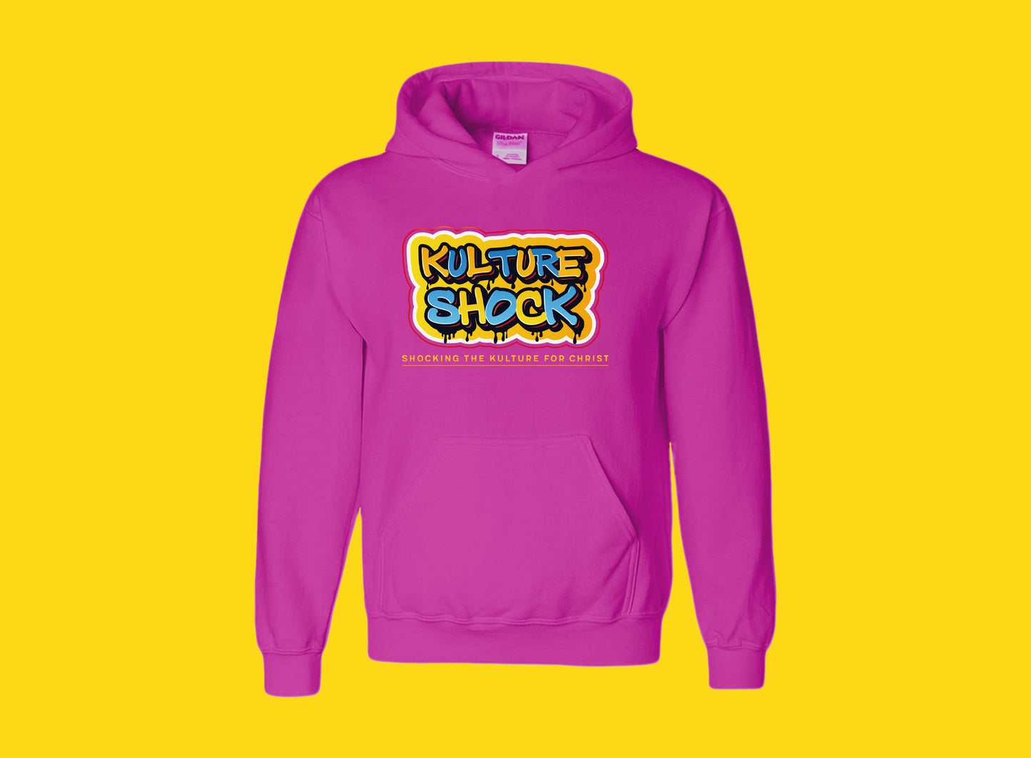 KultureShock Signature Unisex Hoodie- Pink