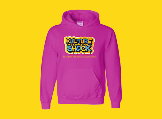 KultureShock Signature Unisex Hoodie- Pink